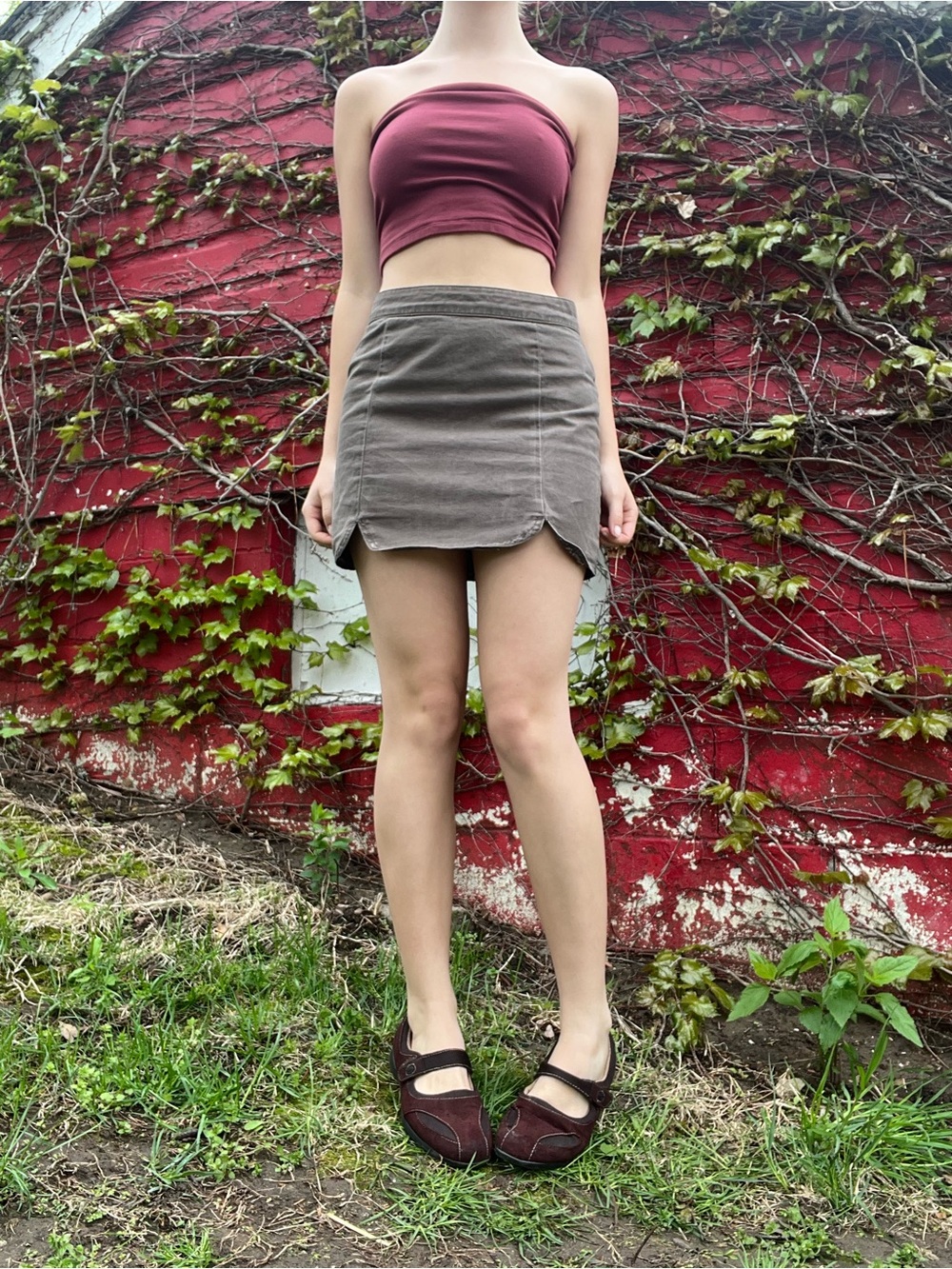 Forever 21 Taupe Mini Skirt